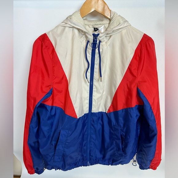 Divided Jackets & Blazers - Divided‎ Retro Windbreaker Jacket Women’s Size Small H&M